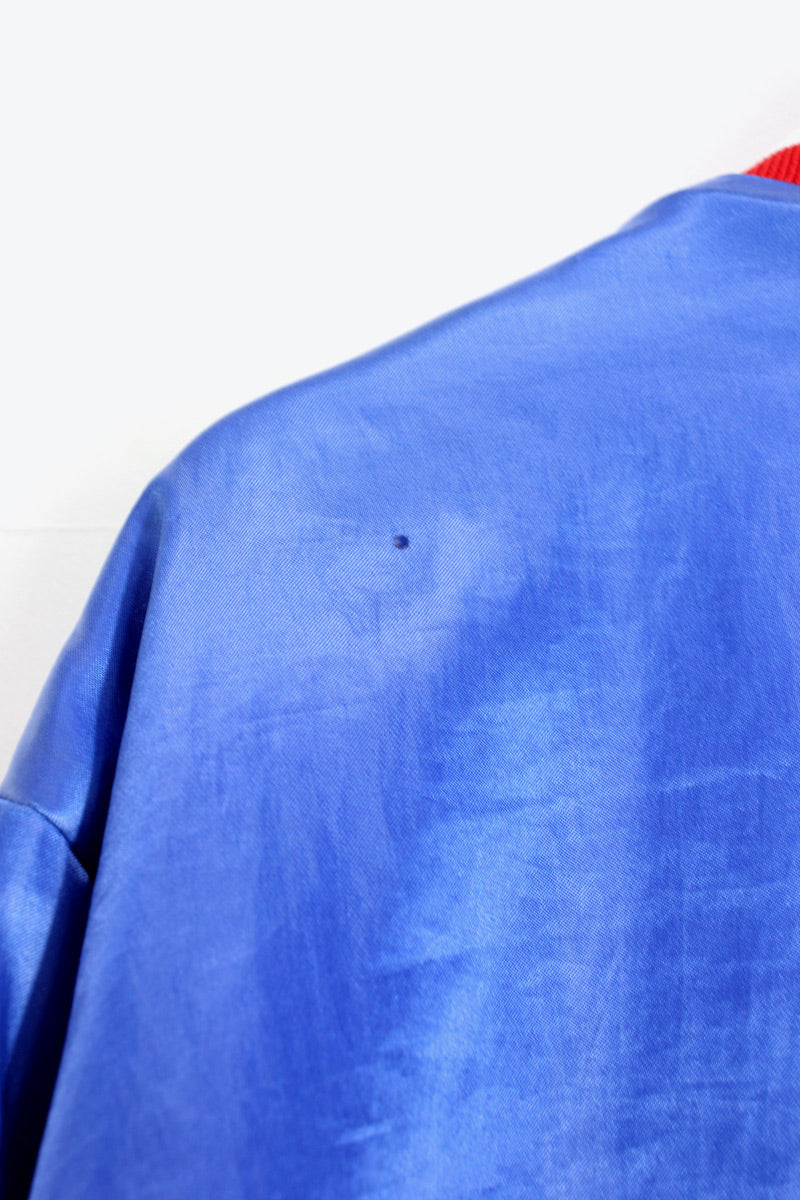 MADE IN USA 80'S CHICAGO CUBS NYLON STADIUM JACKET / BLUE [SIZE: M USED]