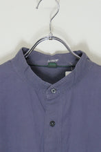 画像をギャラリービューアに読み込む, L/S BAND COLLAR SHIRT / PURPLE [SIZE: L USED]
