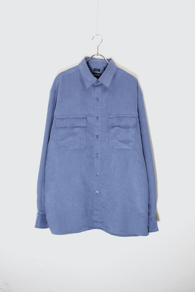 GEORGE | 90'S L/S VIGAN SUEDE SHIRT – STOCK ORIGINALS