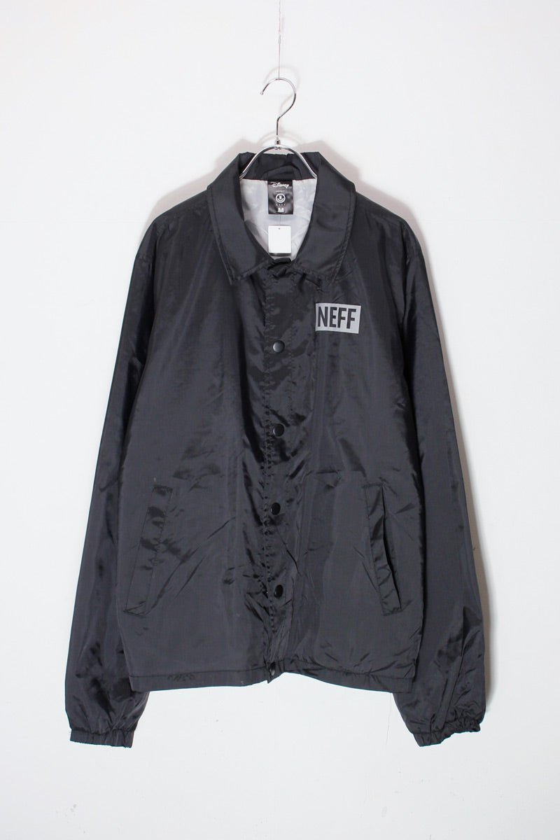 NEFF MICKEY MOUSE NYLON COACH JACKET / BLACK [SIZE: M USED]