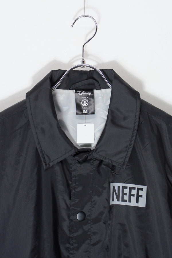NEFF MICKEY MOUSE NYLON COACH JACKET / BLACK [SIZE: M USED]