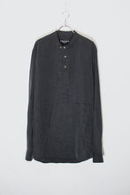 画像をギャラリービューアに読み込む, MADE IN CANADA L/S STAND-COLLAR TENCEL SHIRT / BLACK [SIZE: L USED]
