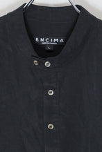画像をギャラリービューアに読み込む, MADE IN CANADA L/S STAND-COLLAR TENCEL SHIRT / BLACK [SIZE: L USED]
