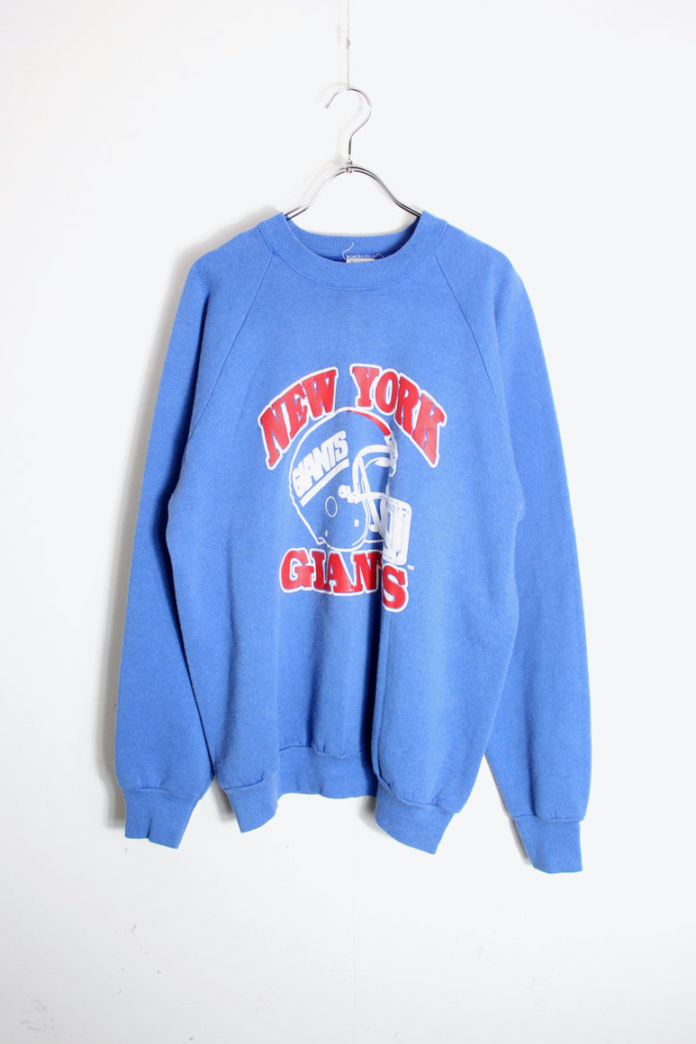 MADE IN USA 90'S NFL NY GIANTS SWEATSHIRT / BLUE [SIZE: XL USED]