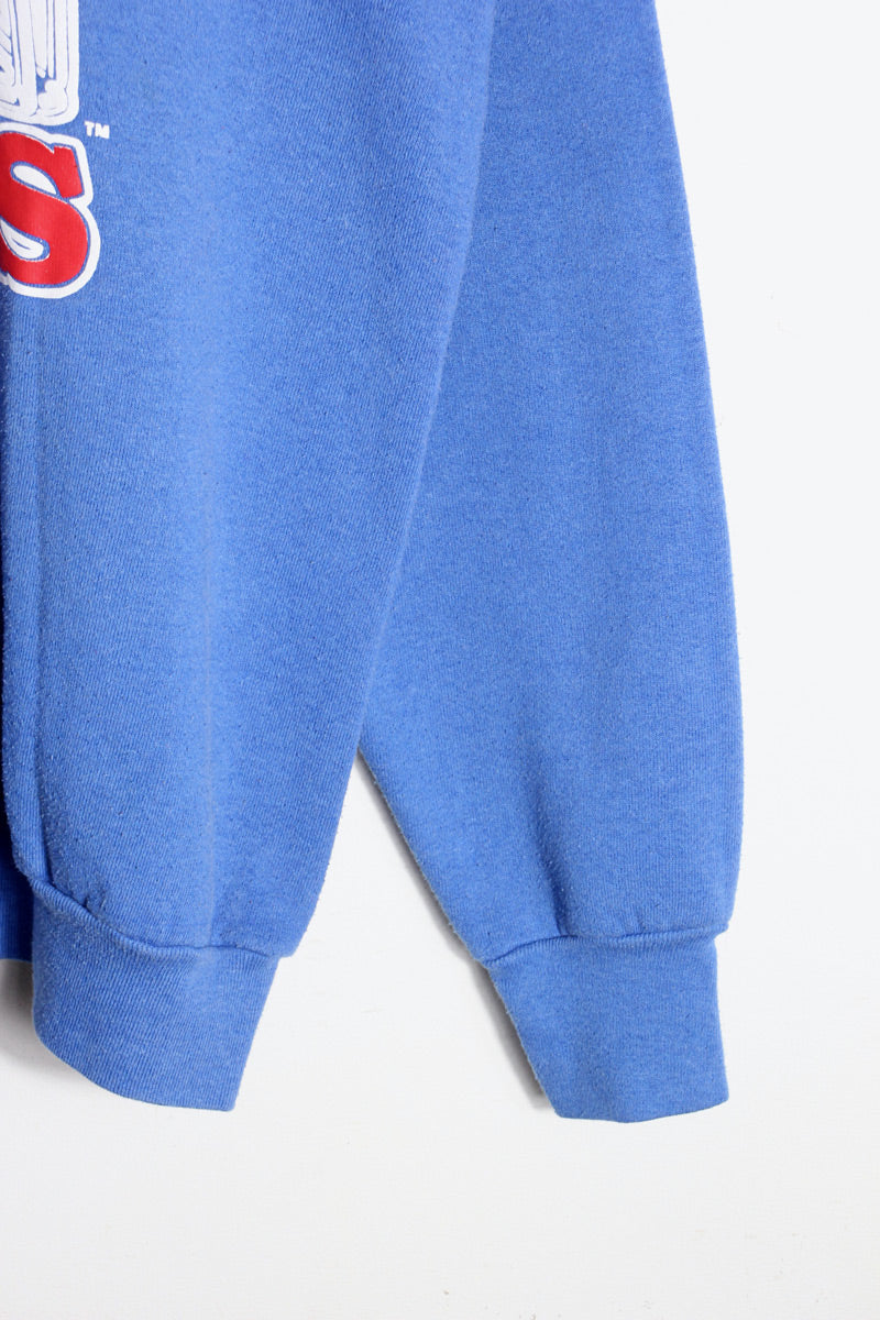 MADE IN USA 90'S NFL NY GIANTS SWEATSHIRT / BLUE [SIZE: XL USED]
