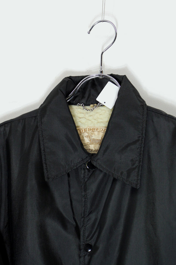 80'S NYLON COACH JACKET / BLACK [ SIZE:S USED ]