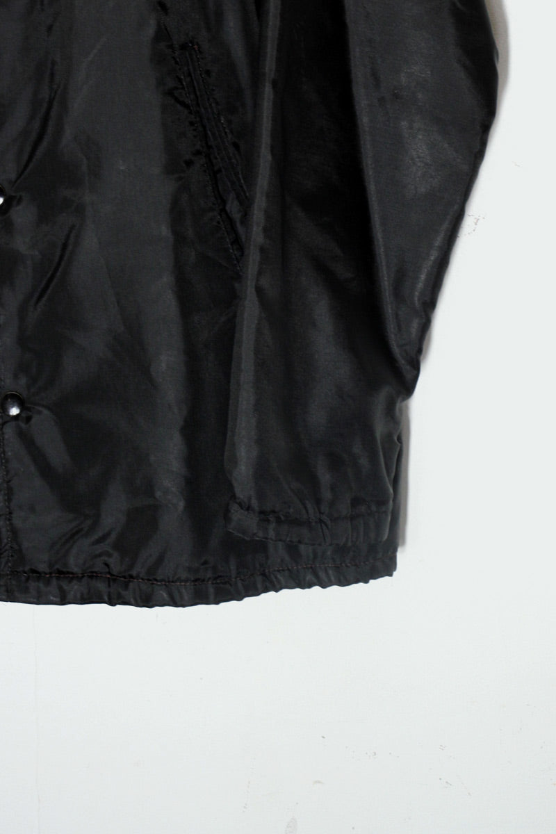 80'S NYLON COACH JACKET / BLACK [ SIZE:S USED ]