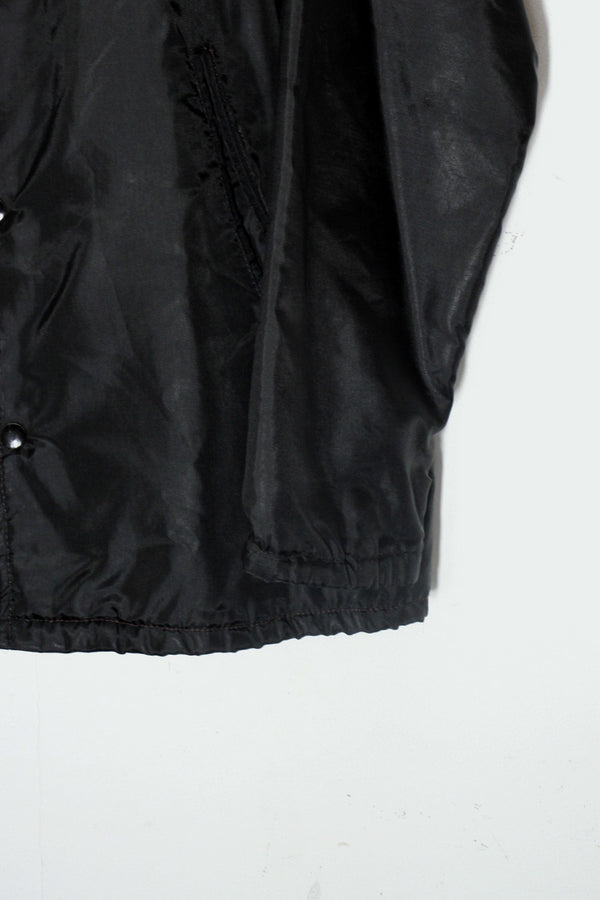 80'S NYLON COACH JACKET / BLACK [ SIZE:S USED ]