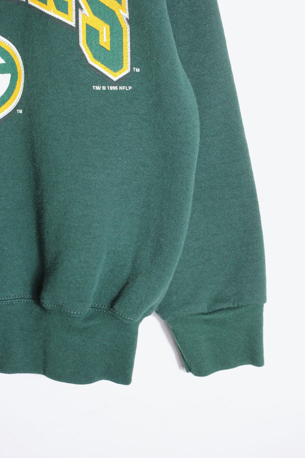 MADE IN USA 90'S NFL GREEN BAY PACKERS SWEATSHIRT / GREEN [SIZE: M USED]