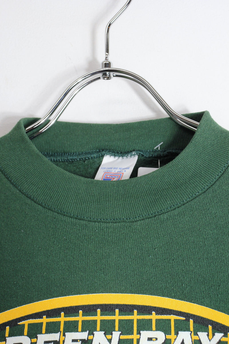 90's NFL GREEN BAY PACKERS SWEATSHIRT / GREEN [SIZE: M USED]