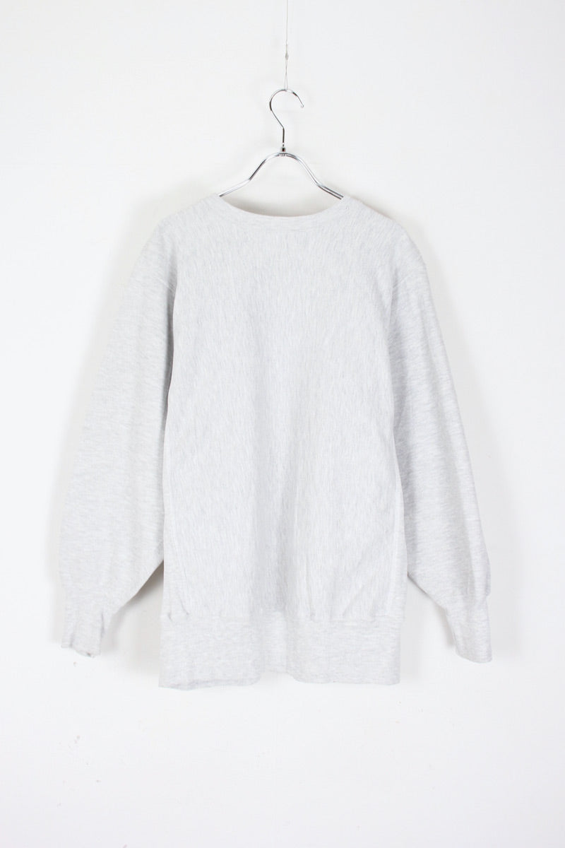 MADE IN USA 90'S NORTHWESTERN COLLEGE REVERSE WEAVE SWEATSHIRT / GREY [SIZE: L equivalent USED]