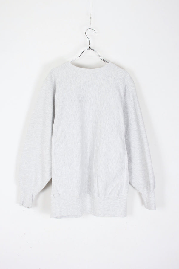 MADE IN USA 90'S NORTHWESTERN COLLEGE REVERSE WEAVE SWEATSHIRT / GREY [SIZE: L equivalent USED]