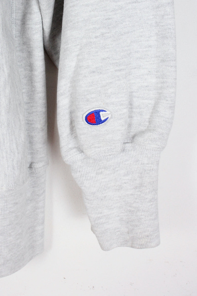 MADE IN USA 90'S NORTHWESTERN COLLEGE REVERSE WEAVE SWEATSHIRT / GREY [SIZE: L equivalent USED]