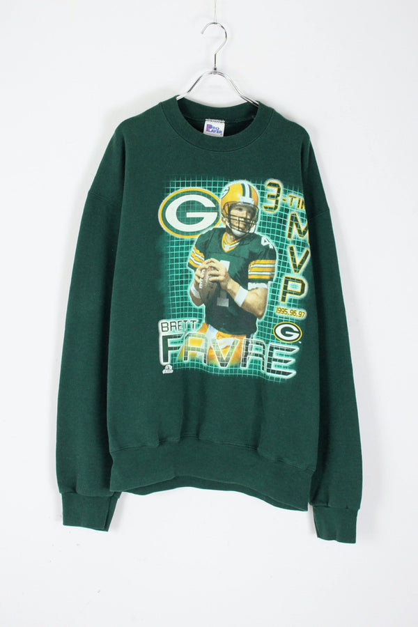 90'S SWEATSHIRT PACKERS / GREEN [SIZE: XL USED]