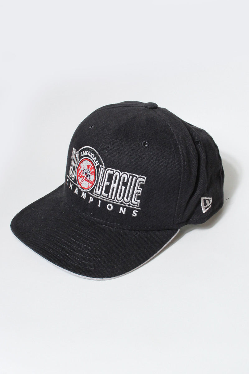 MADE IN USA 99'S AMERICAN LEAGUE NY YANKEES SNAPBACK BASEBALL CAP / BLACK [SIZE: ONE SIZE USED]