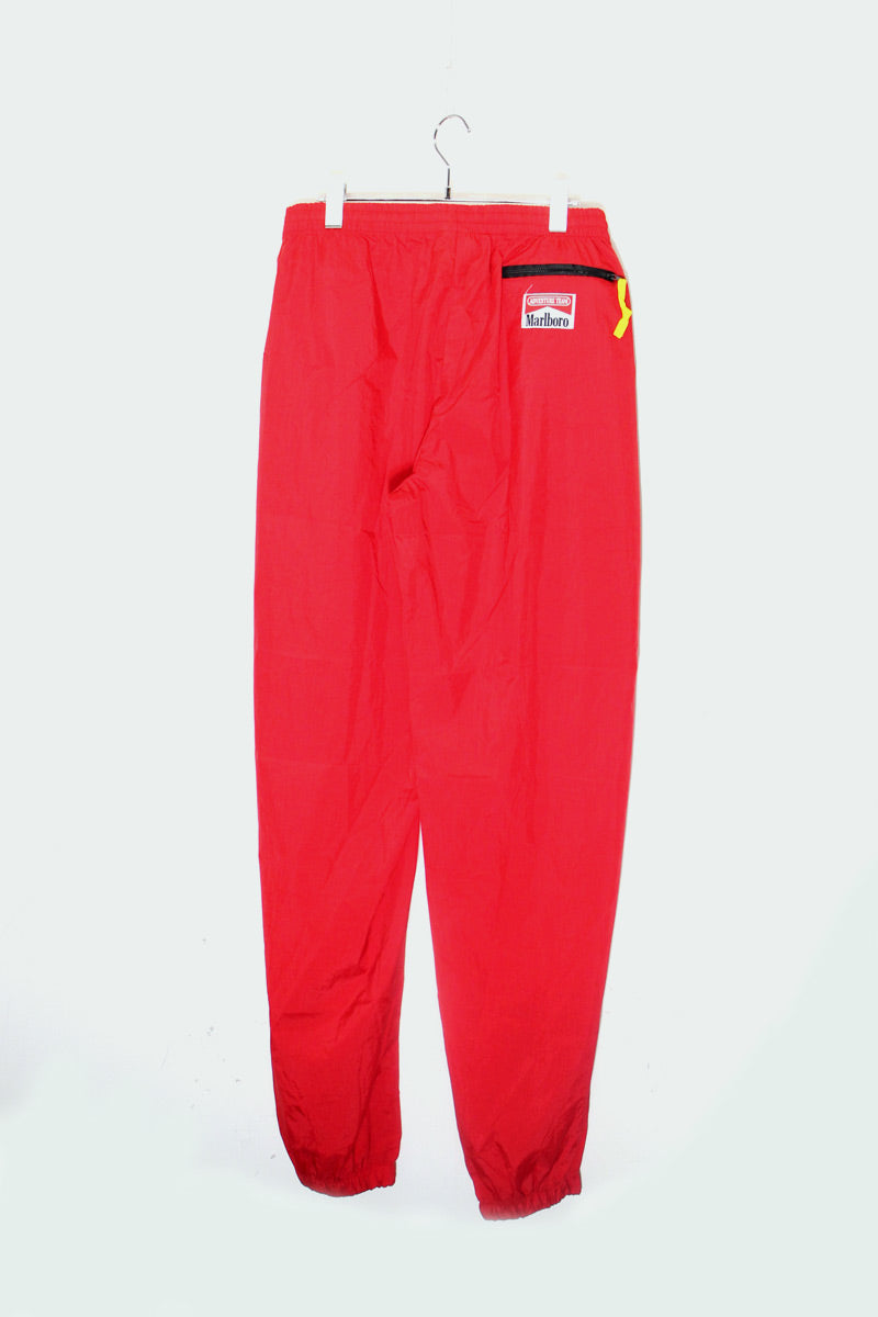 90'S NYLON JACKET & PANTS SET UP / RED / BLACK [DEADSTOCK / NOS]