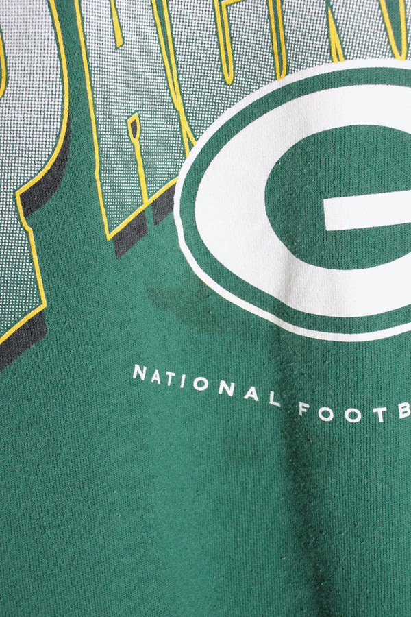 MADE IN USA 90'S NFL GREEN BAY PACKERS SWEATSHIRT / GREEN [SIZE: L USED]