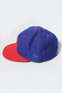 MADE IN USA MINOR LEAGUE BASEBALL CAP / NAVY/RED [SIZE: 7 5/8 USED]
