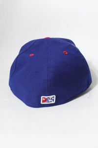 MADE IN USA MINOR LEAGUE BASEBALL CAP / NAVY/RED [SIZE: 7 5/8 USED]