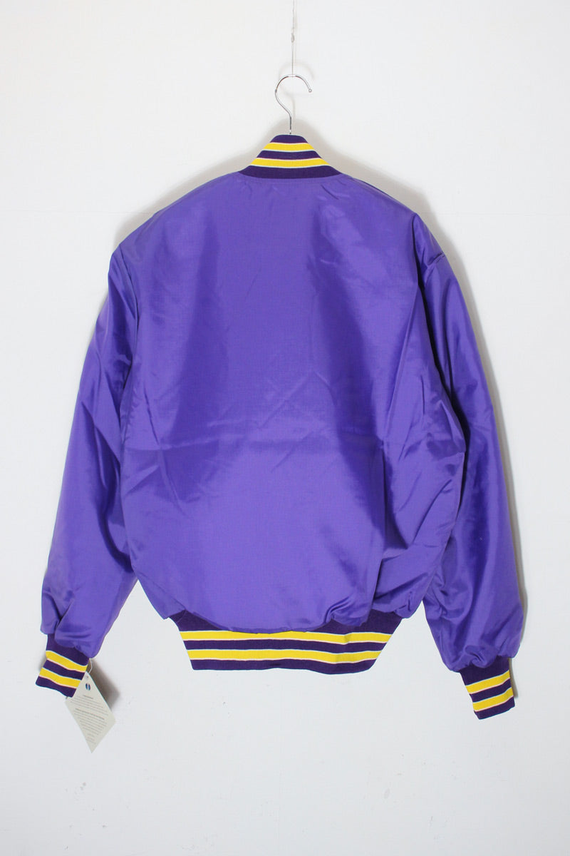 90'S NYLON STADIUM JACKET QUILTING LINER / PURPLE [SIZE: M DEADSTOCK/NOS]