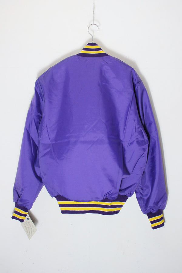 90'S NYLON STADIUM JACKET QUILTING LINER / PURPLE [SIZE: M DEADSTOCK/NOS]