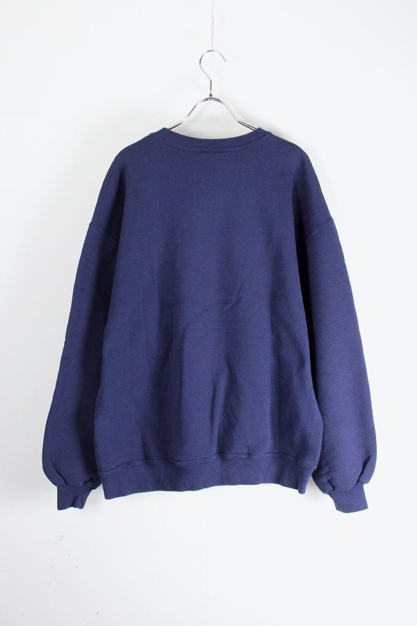 MADE IN USA 90'S YMCA SWEAT SHIRT / NAVY [SIZE: L USED]