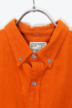 画像をギャラリービューアに読み込む, 90&#39;S L/S B.D CORDUROY SHIRT / ORANGE［ SIZE: M USED ]
