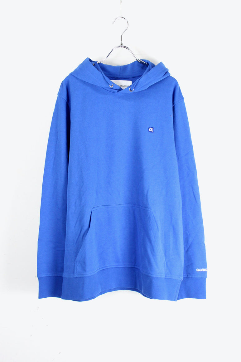 ONE POINT LOGO SWEAT HOODIE / BLUE [SIZE: L USED]