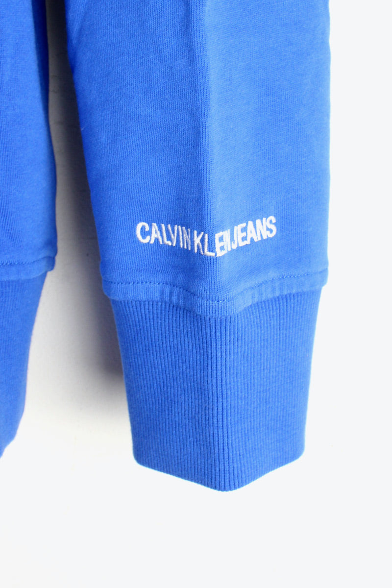 ONE POINT LOGO SWEAT HOODIE / BLUE [SIZE: L USED]
