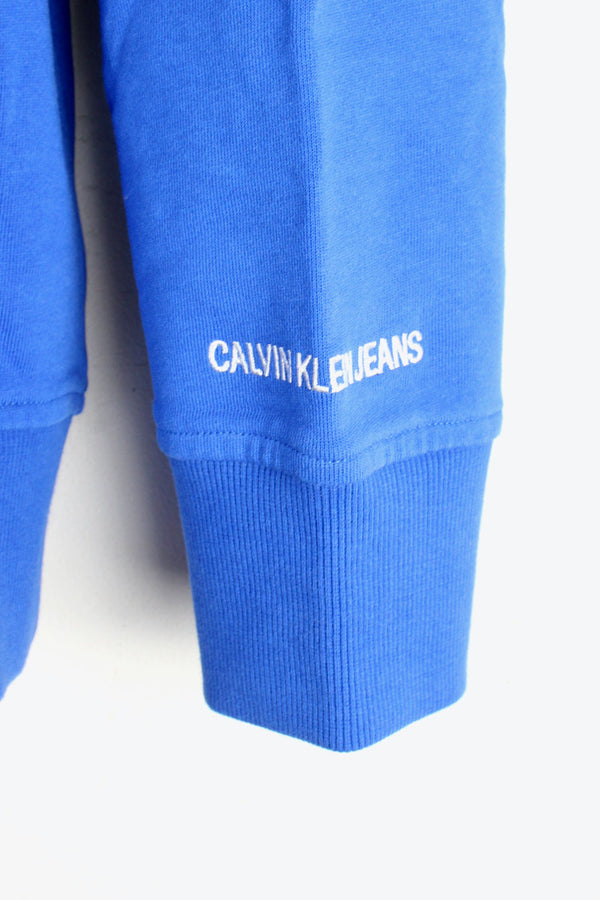 ONE POINT LOGO SWEAT HOODIE / BLUE [SIZE: L USED]