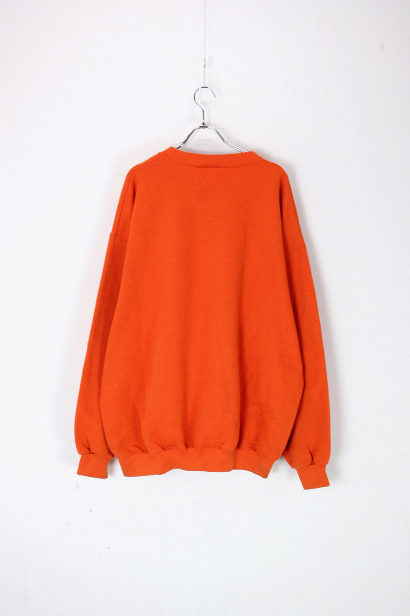 MADE IN USA 90'S YANKEEGAS SWEAT SHIRT / ORANGE [SIZE: XL USED]