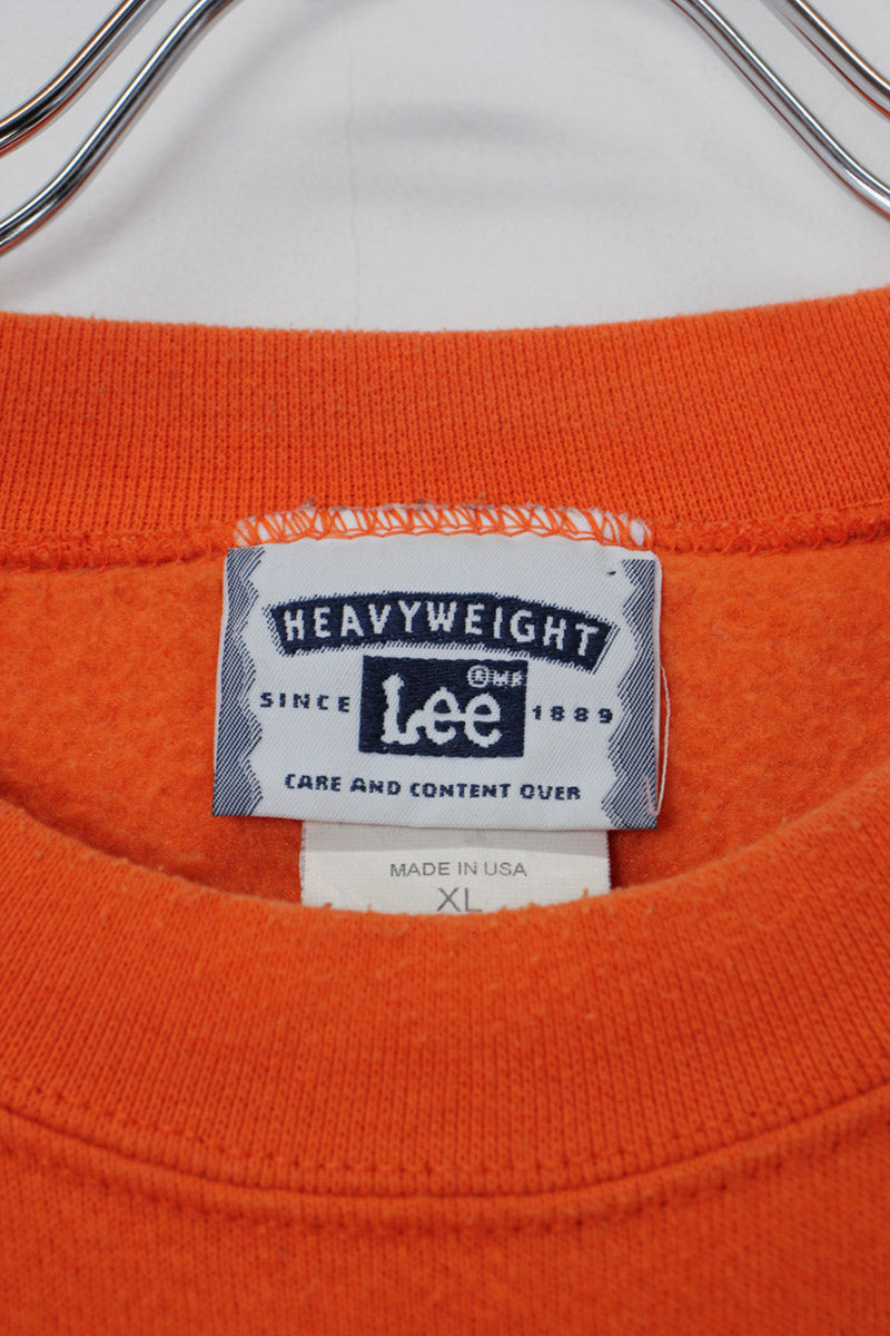 MADE IN USA 90'S YANKEEGAS SWEAT SHIRT / ORANGE [SIZE: XL USED]