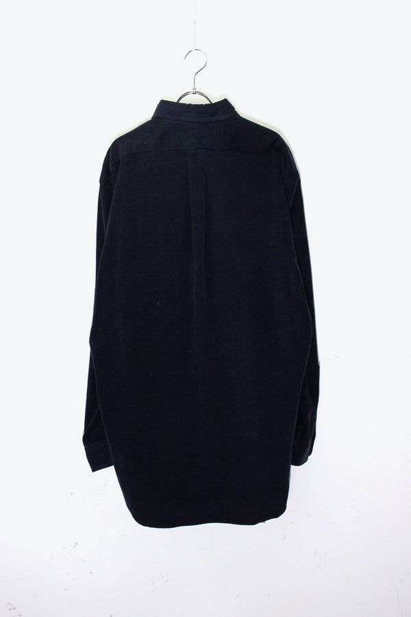 90'S L/S B.D CORDUROY SHIRT / NAVY［ SIZE: M USED ]