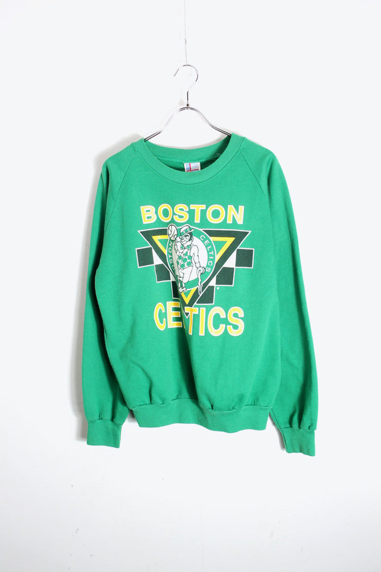MADE IN USA 90'S NBA BOSTON CELTICS SWEATSHIRT / GREEN [SIZE: M USED]
