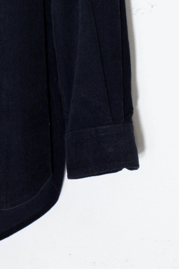 90'S L/S B.D CORDUROY SHIRT / NAVY［ SIZE: M USED ]