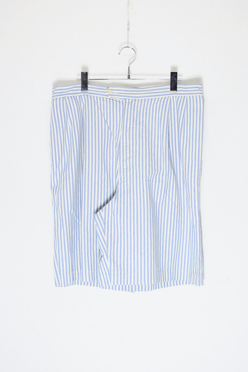 90'S STRIPE GURKHA SHORTS / WHITE/BLUE [SIZE: 30相当 USED]