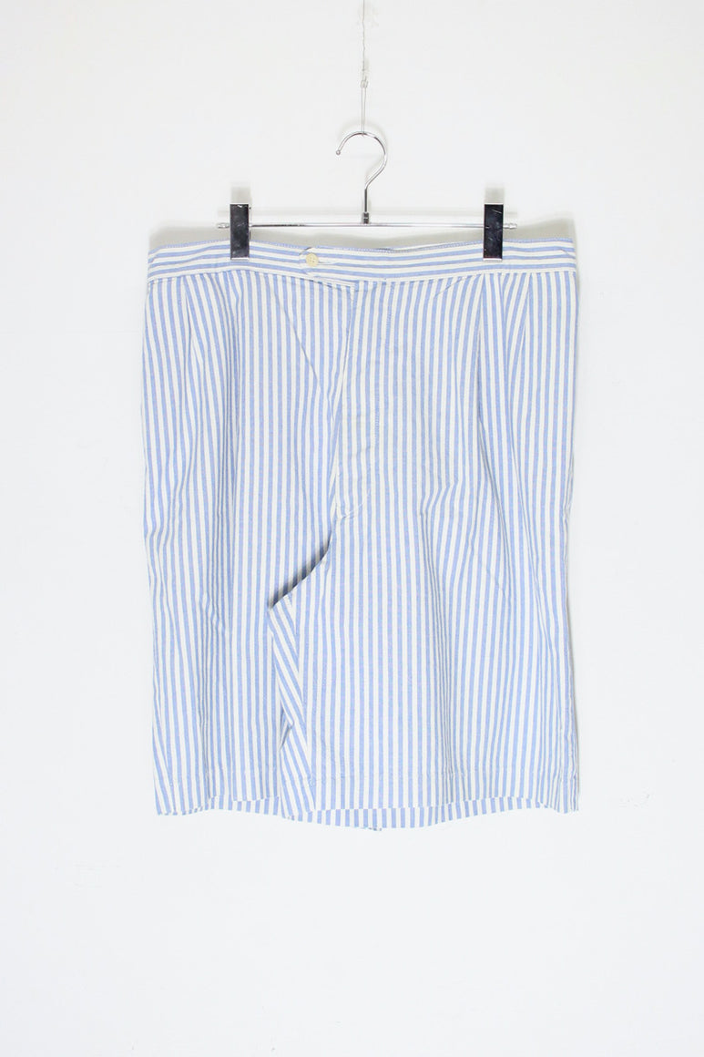 90'S STRIPE GURKHA SHORTS / WHITE/BLUE [SIZE: 30相当 USED]