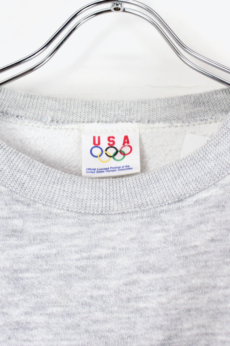 MADE IN USA 90'S ONE POINT SWEATSHIRT / GREY [SIZE: L USED]