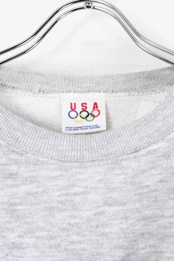 MADE IN USA 90'S ONE POINT SWEATSHIRT / GREY [SIZE: L USED]