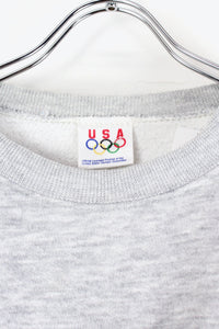 MADE IN USA 90'S ONE POINT SWEAT SHIRT / GREY [SIZE: L USED]
