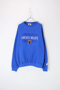 MADE IN USA 90'S SWEAT SHIRT KENTUCKY WILD CATS / BLUE [SIZE: L USED]