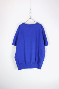 MADE IN USA 90'S S/S SWEAT T-SHIRT / BLUE [SIZE: XL USED]