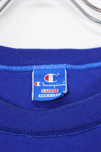 MADE IN USA 90'S S/S SWEAT T-SHIRT / BLUE [SIZE: XL USED]