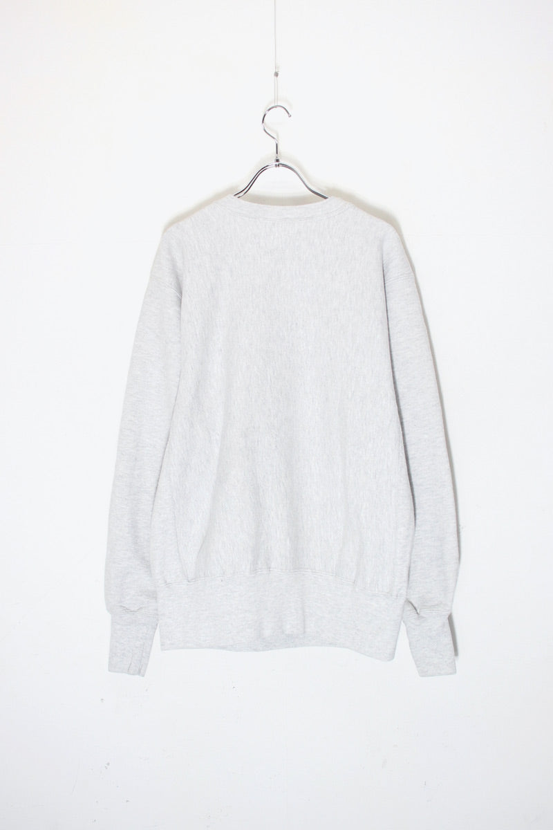 MADE IN USA 90'S HOOP PRINT REVERSE WEAVE SWEATSHIRT / GRAY [ SIZE:L USED ]