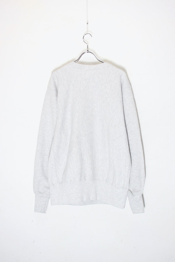 MADE IN USA 90'S HOOP PRINT REVERSE WEAVE SWEATSHIRT / GRAY [ SIZE:L USED ]
