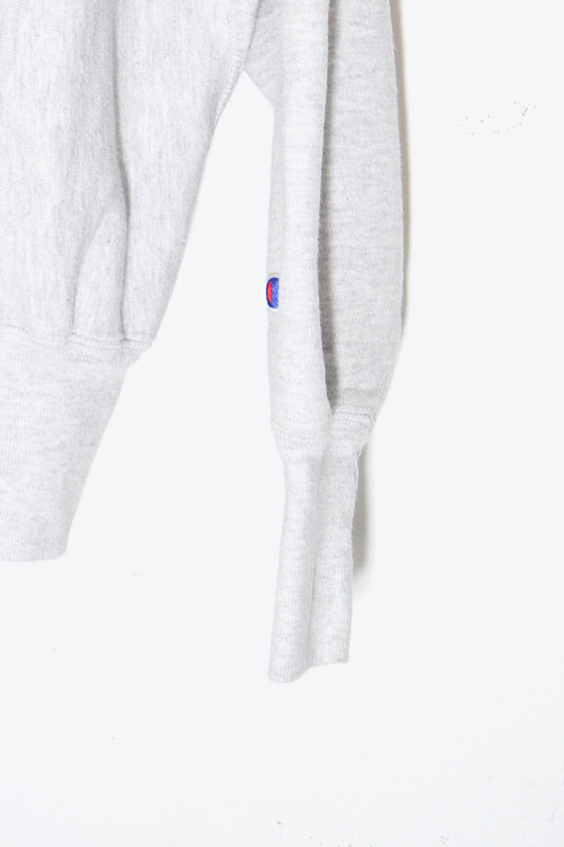 MADE IN USA 90'S HOOP PRINT REVERSE WEAVE SWEATSHIRT / GRAY [ SIZE:L USED ]