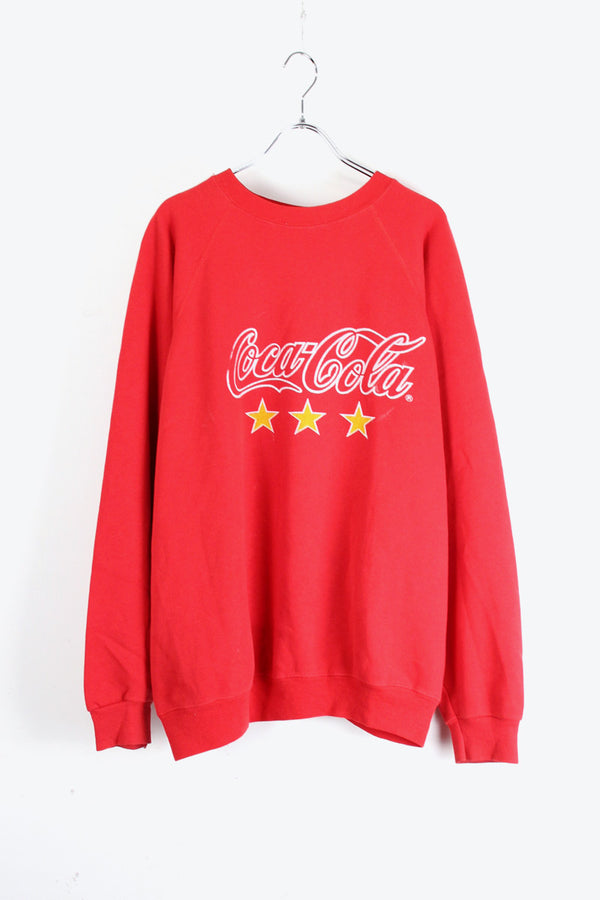 MADE IN USA 90'S COCA COLA RED SWEATSHIRT [SIZE: XL USED]