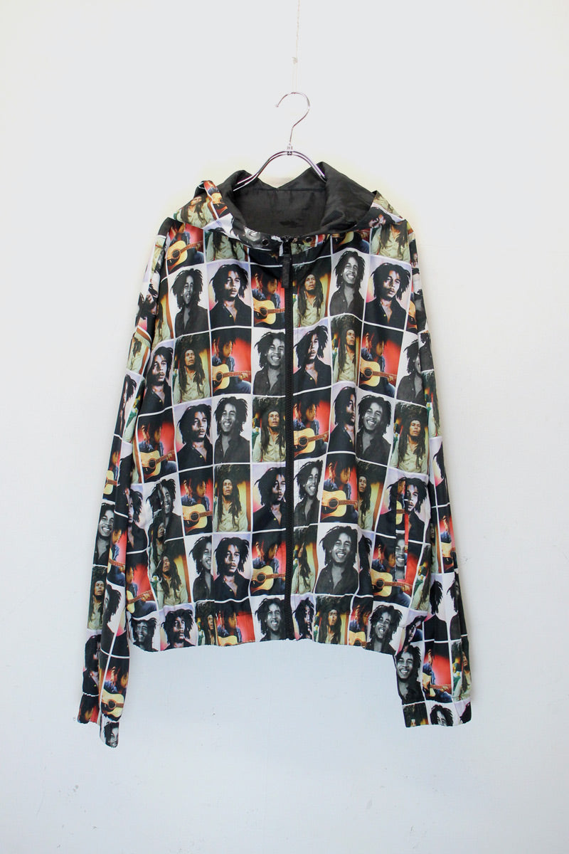 PATTERN NYLON ZIP HOODIE JACKET / MULTI [SIZE: M USED]