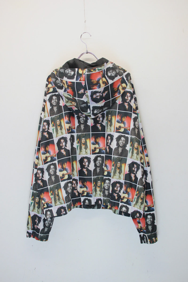 PATTERN NYLON ZIP HOODIE JACKET / MULTI [SIZE: M USED]