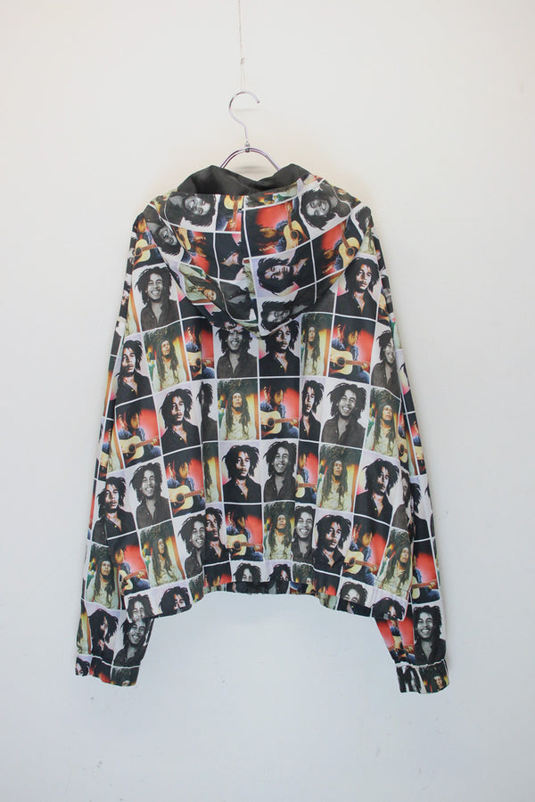 PATTERN NYLON ZIP HOODIE JACKET / MULTI [SIZE: M USED]